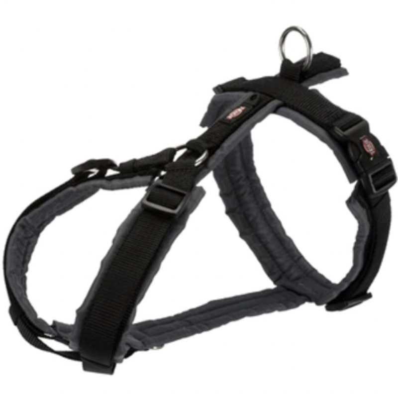 Hundegeschirr Premium Trekking Schwarz / Grau